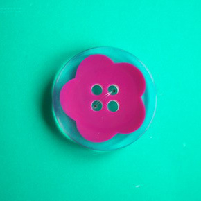 2 Holes New Design Polyester Button (S-076)