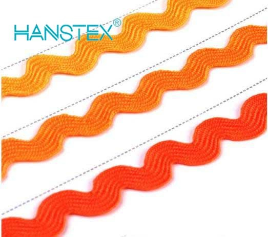 High Quality Wholesale 4mm PP Zig-Zag (Ric-Rac) Ribbon Lace Tape