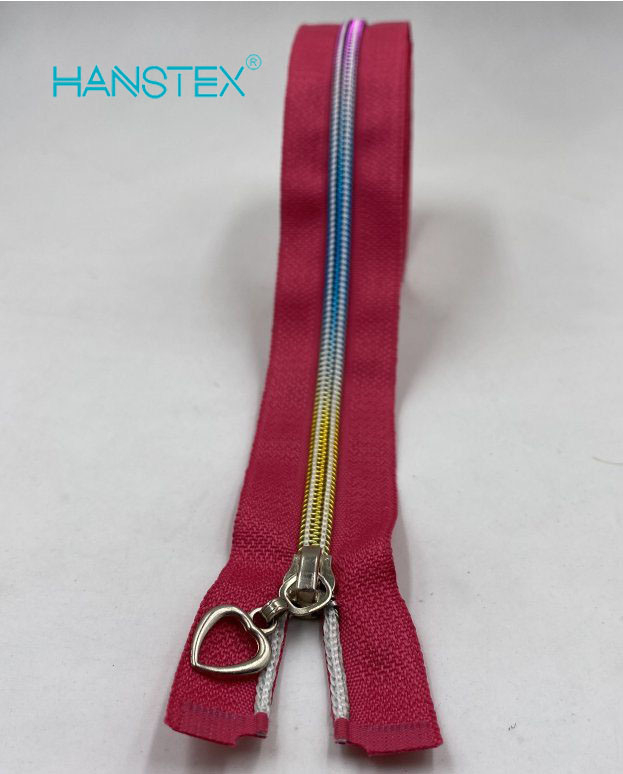 Hans Custom Manufactured High Strength Rainbow Zipper