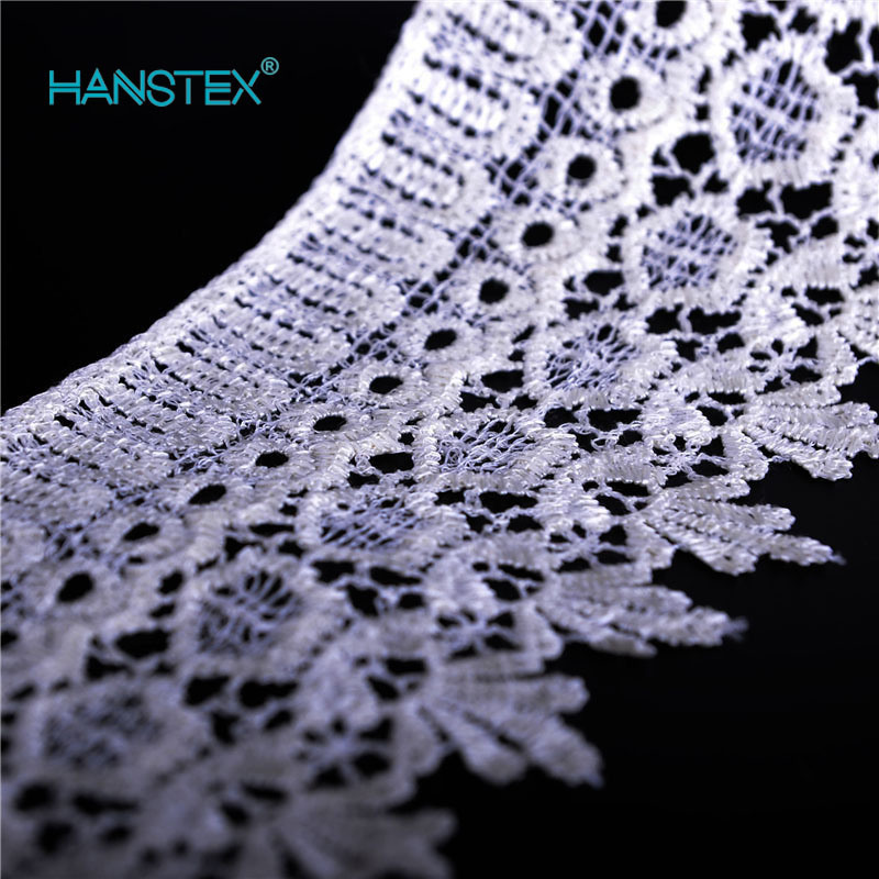 Hans Excellent Quality White Lace Fabric Istanbul