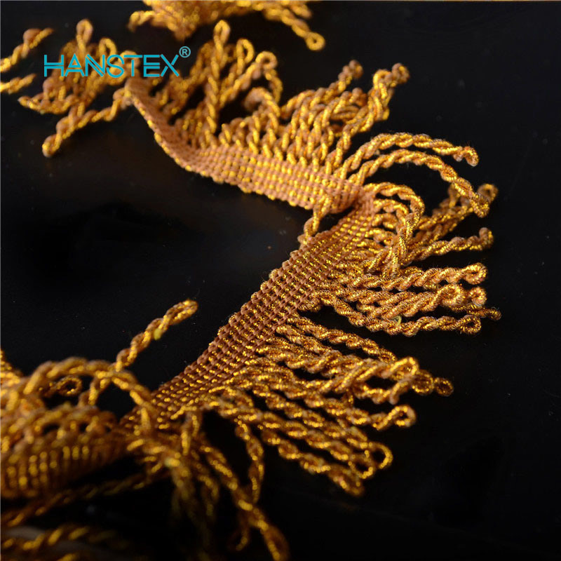 Hans Factory Direct Sale Soft Multicolor Tassel Trim