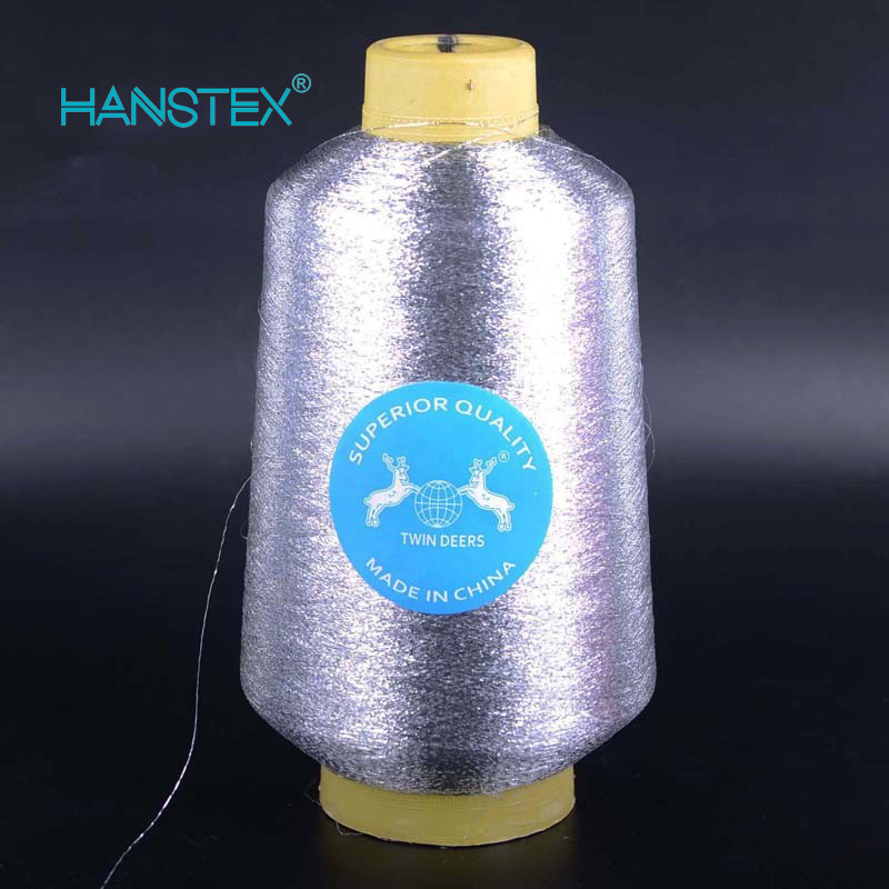 Hans Most Popular and Hot Dyed Silver Metallic Knitting Yarn