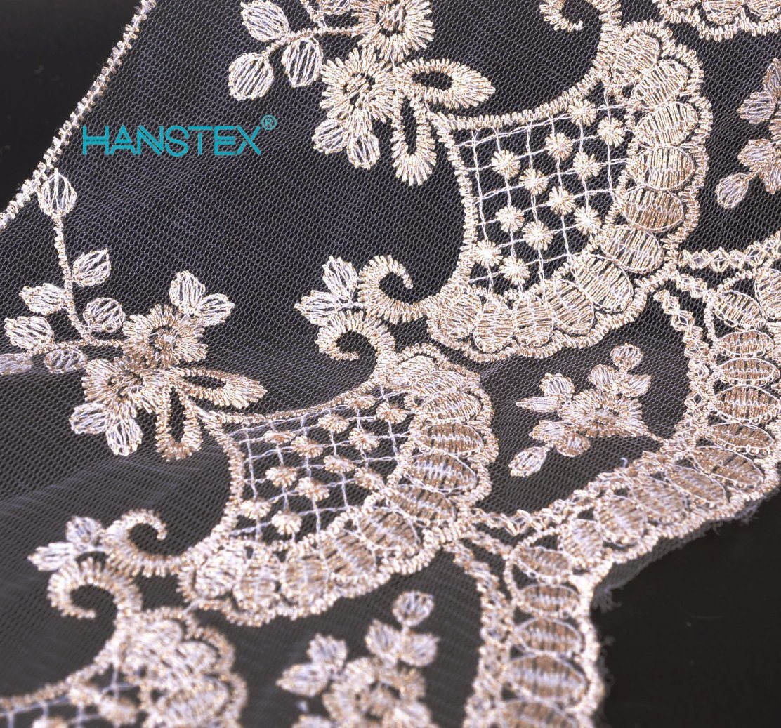 Hans OEM Customized Soft Bonded Lace Fabric