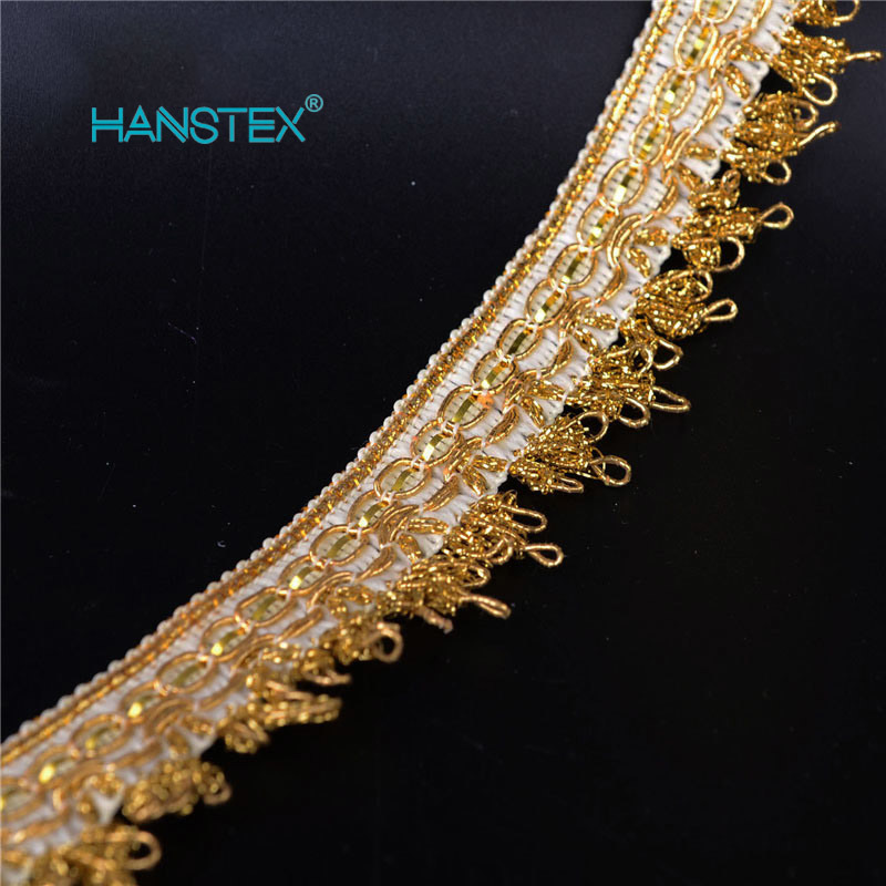Hans Direct From China Factory Beige Curtain Trimming