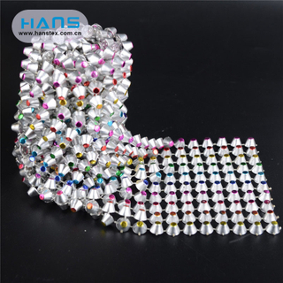 Hans Made in China Shine Women Sexy 888 Crystal Rhinestone Mesh
