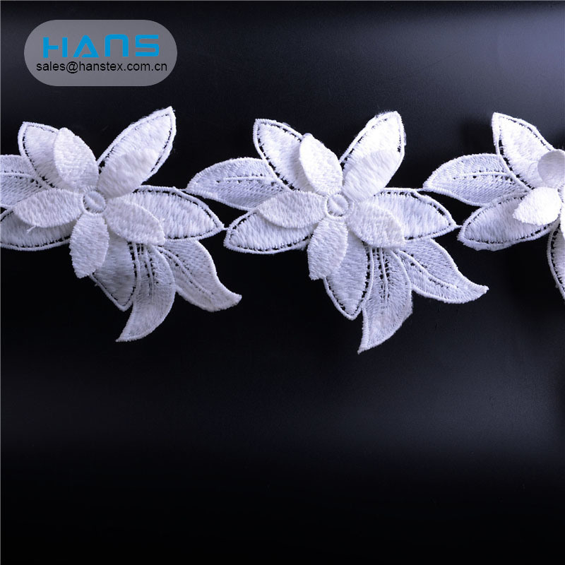 Hans New Products 2019 Apparel Cotton Crochet Lace