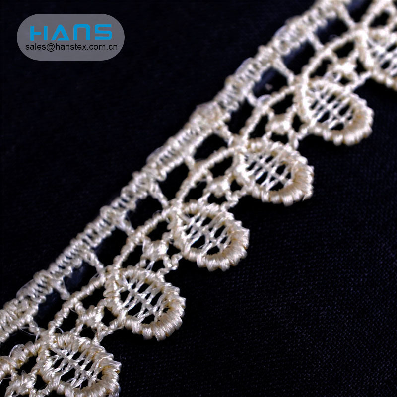 Hans High Quality OEM Decoration Lace Fabric in Rolls