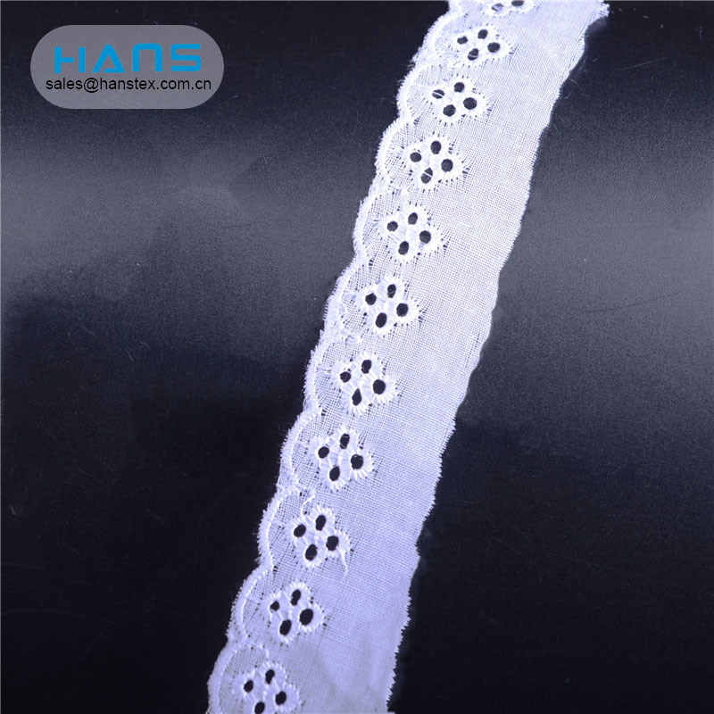 Hans Hans Stylish and Premium Fashion Design White Lace Trim