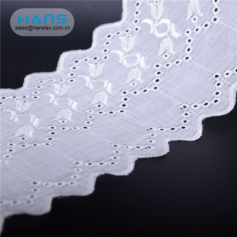 Hans Factory Manufacturer Apparel Tc Tissue Lace