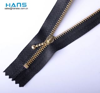 Hans Example of Standardized OEM Washable Metal Zipper