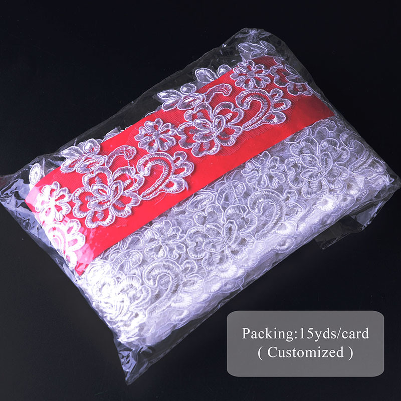 Hans Factory Price Fashion Embroidered Lace Trim