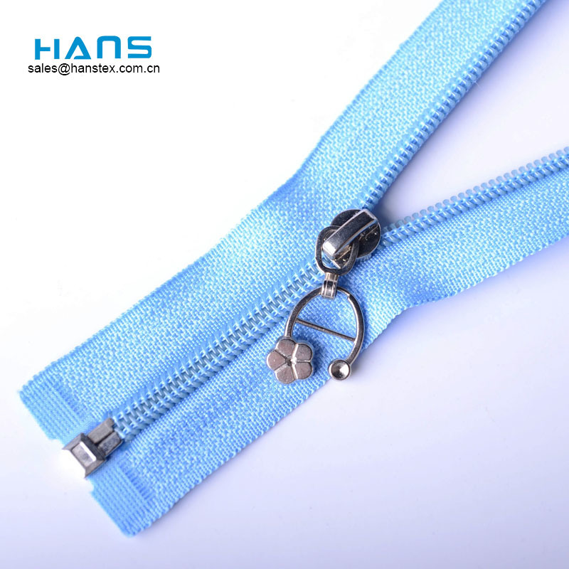 Hans Customized Logo Colorful Nylon Coil Zipper