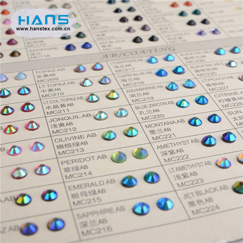 Hans Wholesale China New Arrival Clothing Rhinestone Stickers