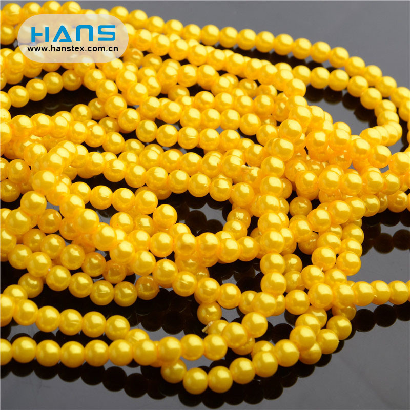 Hans Customized Service Hole Plastic Pearl Beads