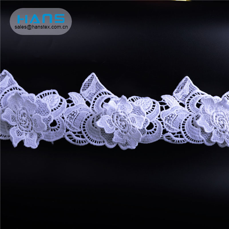 Hans Factory Directly Sell White French Net Lace