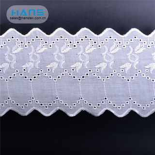 Hans Factory Manufacturer Apparel Tc Tissue Lace
