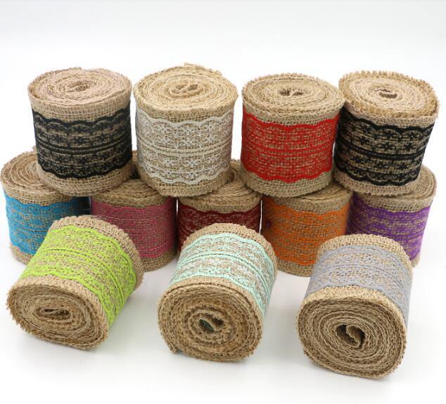 Hans Most Popular Super Selling Various Color Jute Tape for Lace Gift Packing