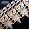 Hans Directly Sell Colorful Orange Lace Embroidery Fabric