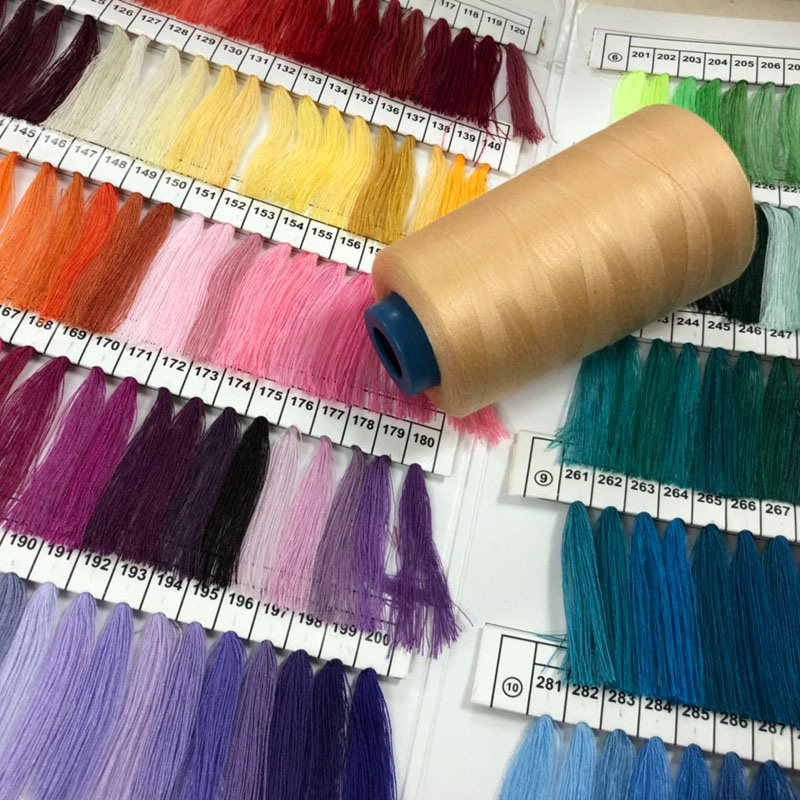 Hans Cheap Price Colorful Sewing Thread Spun Polyester