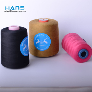 Hans Factory Direct Sale Bright Color 100% Polyester Spun Yarn